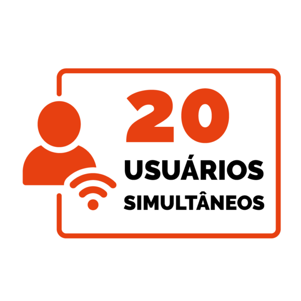 Pacote internet 20 usuários simultâneos