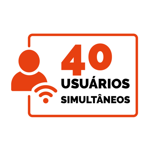 Pacote internet 40 usuários simultâneos