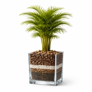 Palmeira Areca - Vaso de Vidro